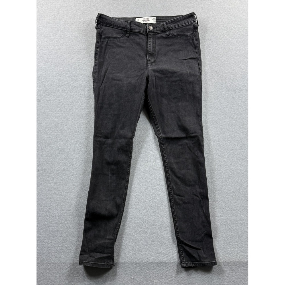 Hollister Jegging Jeans Juniors 11R Gray Charcoal‎ Wash High Rise Stretch 30x26